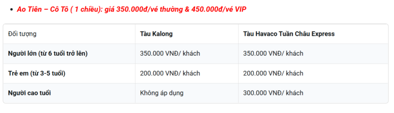 gia ve tau cao toc