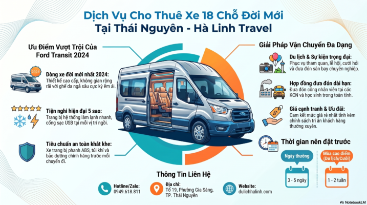 XE DU LỊCH 18 CHỖ THÁI NGUYÊN