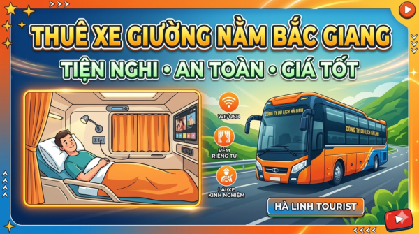🚦 Kinh nghiệm vững vàng – lái xe an toàn tuyệt đối Các tài xế đều có nhiều năm kinh nghiệm điều khiển xe giường nằm trên các tuyến đường dài, đặc biệt là những cung đường đèo dốc, ban đêm hoặc thời tiết phức tạp. Tuân thủ nghiêm ngặt luật giao thông Lái xe êm ái, giữ tốc độ ổn định, hạn chế phanh gấp Kiểm tra xe kỹ lưỡng trước mỗi chuyến đi Đảm bảo hành trình an toàn cho cả đoàn 🗺️ Am hiểu tuyến đường – chủ động mọi tình huống Không chỉ là người lái xe, tài xế còn là “người dẫn đường” đáng tin cậy: Nắm rõ các tuyến Bắc – Trung – Nam, đặc biệt các điểm du lịch phổ biến Chủ động lựa chọn cung đường tối ưu, tiết kiệm thời gian Linh hoạt xử lý khi gặp tắc đường, thời tiết xấu hoặc sự cố phát sinh Phối hợp tốt với điều hành và hướng dẫn viên để đảm bảo lịch trình suôn sẻ 🤝 Phục vụ tận tâm – tác phong chuyên nghiệp Đội ngũ tài xế Hà Linh luôn mang đến trải nghiệm dịch vụ thân thiện, văn minh: Giao tiếp lịch sự, hỗ trợ hành khách lên xuống xe Hướng dẫn sắp xếp hành lý gọn gàng, an toàn Luôn giữ thái độ niềm nở, sẵn sàng hỗ trợ khi khách cần Tôn trọng không gian riêng tư và sự thoải mái của hành khách   💰 Giá thuê xe cạnh tranh – linh hoạt theo nhu cầu thực tế Tại Công ty Du lịch Hà Linh, chúng tôi hiểu rằng mỗi chuyến đi có một đặc thù riêng. Vì vậy, chính sách giá được xây dựng linh hoạt – rõ ràng – tối ưu chi phí cho từng khách hàng, thay vì áp dụng mức giá cứng nhắc. 📊 Báo giá minh bạch – nói không với chi phí ẩn Ngay từ đầu, khách hàng sẽ được cung cấp bảng giá chi tiết theo hành trình cụ thể: Thể hiện rõ các hạng mục: tiền xe, xăng dầu, phí cầu đường, lương lái xe… Tư vấn rõ các khoản có thể phát sinh (nếu có) như vượt km, phát sinh giờ Cam kết không “đội giá”, không phụ thu bất ngờ sau khi đã chốt hợp đồng ➡️ Giúp khách hàng chủ động ngân sách và yên tâm tuyệt đối khi sử dụng dịch vụ 🧭 Giá linh hoạt theo hành trình – tối ưu từng chuyến đi Chi phí thuê xe được tính toán dựa trên nhiều yếu tố thực tế: Tuyến đường (gần – xa, bằng phẳng hay đèo dốc) Số ngày sử dụng xe Tổng số km di chuyển Thời điểm thuê (ngày thường, cuối tuần, lễ Tết) Nhờ đó, Hà Linh luôn đưa ra phương án phù hợp nhất với nhu cầu, tránh lãng phí và giúp khách tiết kiệm tối đa chi phí. 🎁 Ưu đãi hấp dẫn cho đoàn lớn & khách hàng thân thiết Giảm giá đặc biệt cho đoàn đông, công ty, trường học Chính sách chiết khấu tốt cho khách hàng thuê xe thường xuyên Hỗ trợ giá ưu đãi cho tour dài ngày hoặc đặt xe sớm ➡️ Càng đi đông – giá càng tốt – lợi ích càng cao 👉 Với chính sách giá rõ ràng và linh hoạt, Hà Linh mang đến giải pháp thuê xe giường nằm kinh tế – hiệu quả – phù hợp mọi ngân sách.   🎯 Phù hợp nhiều nhu cầu – linh hoạt cho mọi hành trình Dịch vụ thuê xe giường nằm tại Bắc Giang của Công ty Du lịch Hà Linh được thiết kế để đáp ứng đa dạng mục đích sử dụng, từ cá nhân đến tổ chức, từ chuyến đi ngắn ngày đến hành trình dài xuyên tỉnh. 🌄 Du lịch theo đoàn – tour công ty, team building Xe giường nằm là lựa chọn lý tưởng cho các đoàn du lịch đông người: Không gian nghỉ ngơi thoải mái giúp hành khách giữ sức suốt chuyến đi Phù hợp với tour dài ngày như Sapa, Đà Nẵng, Nha Trang… Tối ưu chi phí so với việc chia nhỏ nhiều xe Thuận tiện tổ chức sinh hoạt đoàn, nghỉ đêm trên xe 🎓 Đưa đón học sinh – sinh viên an toàn, tiện lợi Đối với các chuyến tham quan, dã ngoại hoặc về quê: Giường nằm giúp học sinh nghỉ ngơi tốt hơn so với ghế ngồi Đảm bảo an toàn, có thể đi đêm, hạn chế mệt mỏi Phù hợp với các đoàn trường số lượng lớn Hỗ trợ đưa đón đúng giờ, đúng địa điểm theo kế hoạch 💼 Công tác – hội nghị chuyên nghiệp Dành cho doanh nghiệp, tổ chức: Di chuyển đường dài nhưng vẫn đảm bảo sức khỏe để làm việc Không gian yên tĩnh, riêng tư để nghỉ ngơi Phù hợp cho đoàn công tác liên tỉnh hoặc tham dự sự kiện nhiều ngày Tăng tính chuyên nghiệp trong khâu tổ chức